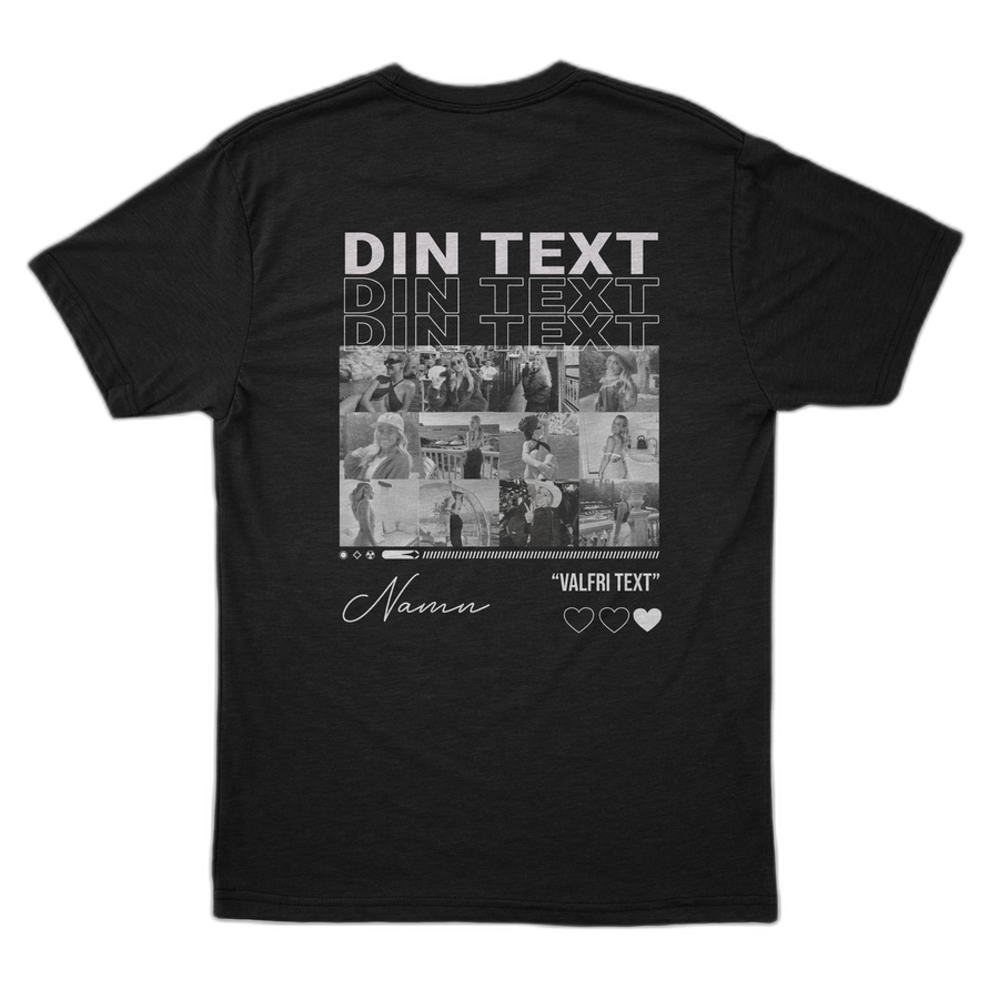 LOVER - Personalized shirt with your own pictures printed on the back