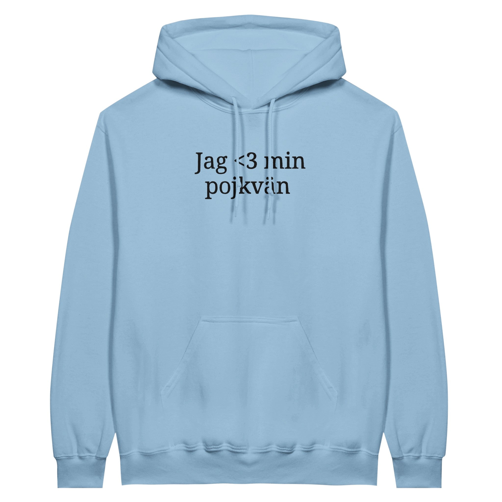 Jag älskar min pojkvän - Broderad hoodie - Obsessed