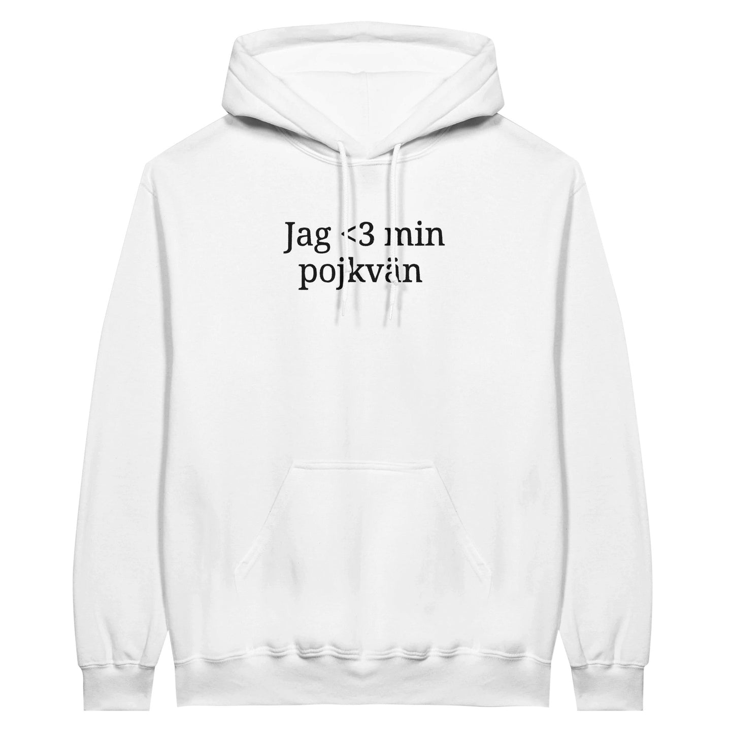 Jag älskar min pojkvän - Broderad hoodie - Obsessed