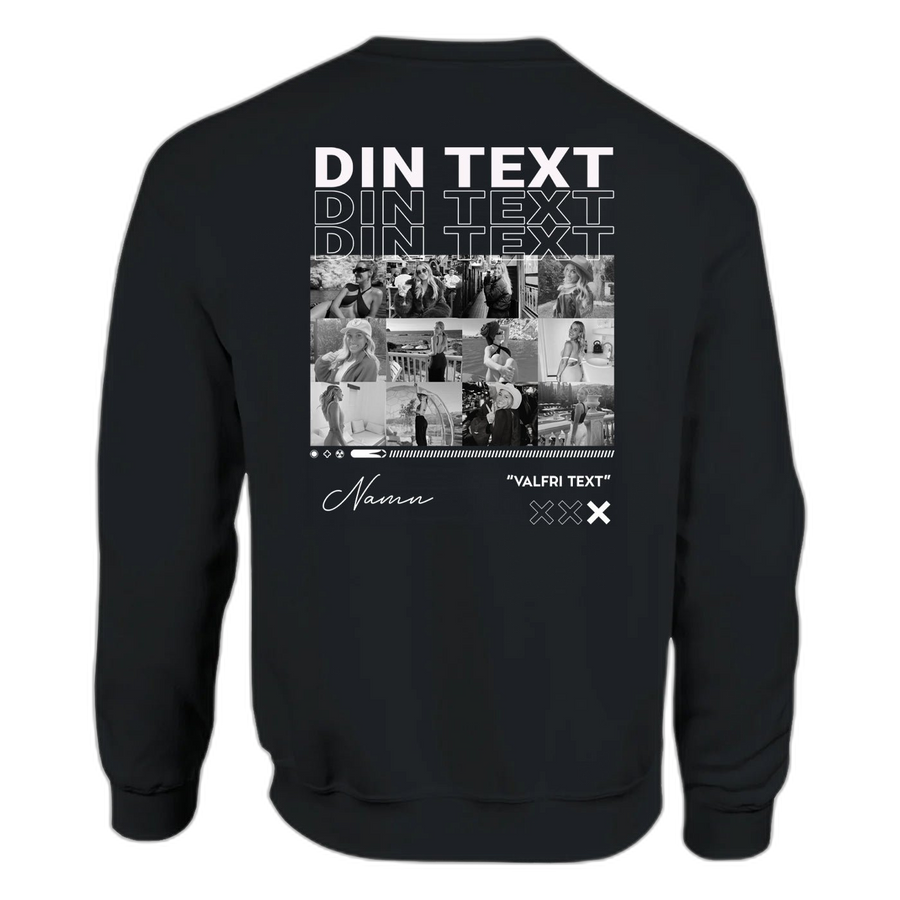 LOVER - Personalized sweatshirt with your own photos printed on the back