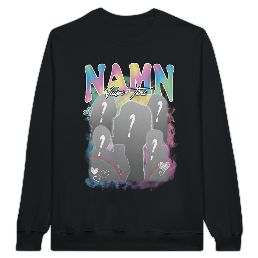 REGNBÅGE - Personlig sweatshirt med egna bilder